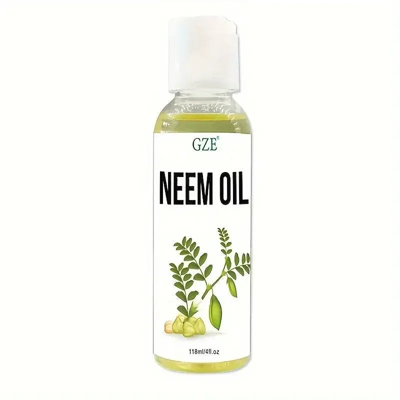 GZE Neem Oil for Skin & Hair Growth – Undiluted Cold-Pressed | CrystalLux